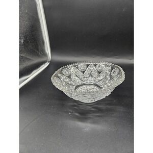 Vintage 9" Cut Crystal Clear Bowl